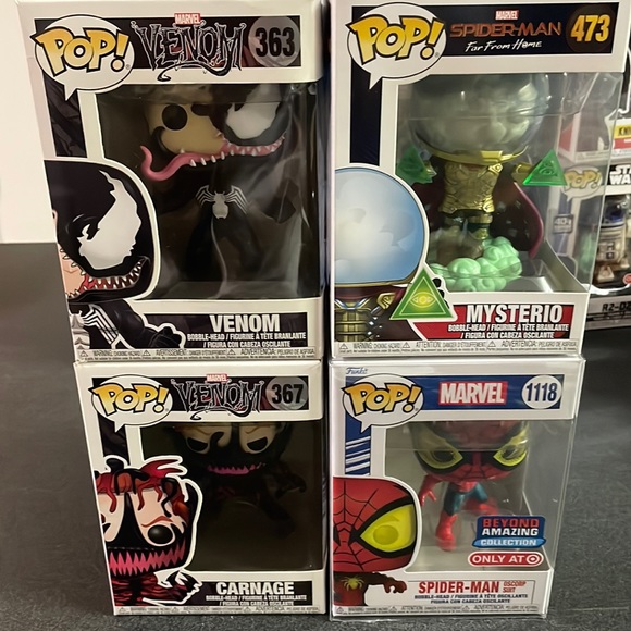 Pop! Venom & Spider Man Bundle of 4 - Picture 2 of 15